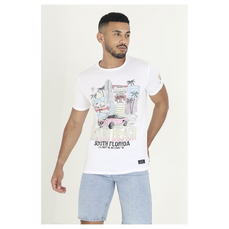 CAMISETA MIAMI BLANCA