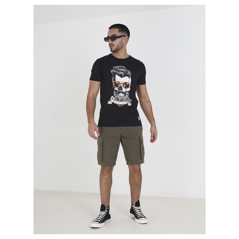CAMISETA CALAVERA NEGRA