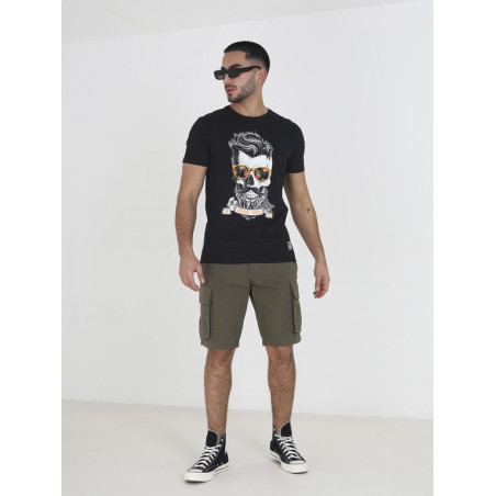CAMISETA CALAVERA NEGRA