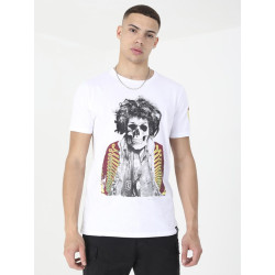 CAMISETA CALAVERA BLANCA
