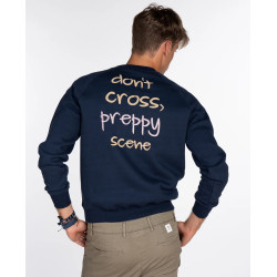 SUDADERA PREPPY SCENE DARK BLUE