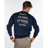 SUDADERA PREPPY SCENE DARK BLUE