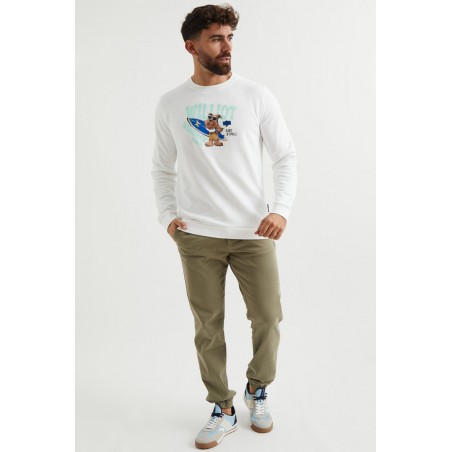 SUDADERA MR.WILLIOT SURFER BLANCA