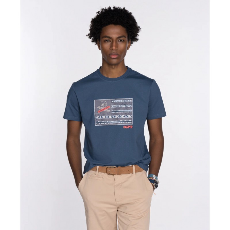CAMISETA USA WASH BLUE