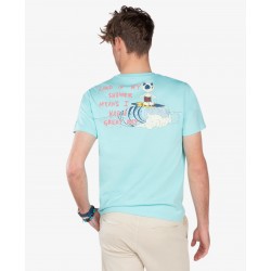 CAMISETA WAVES TURQUOISE