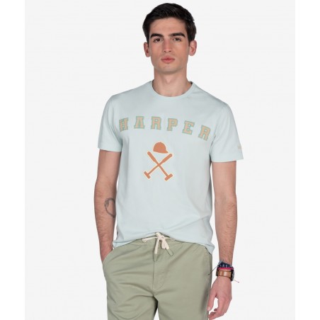 CAMISETA RETRO TURQUOISE