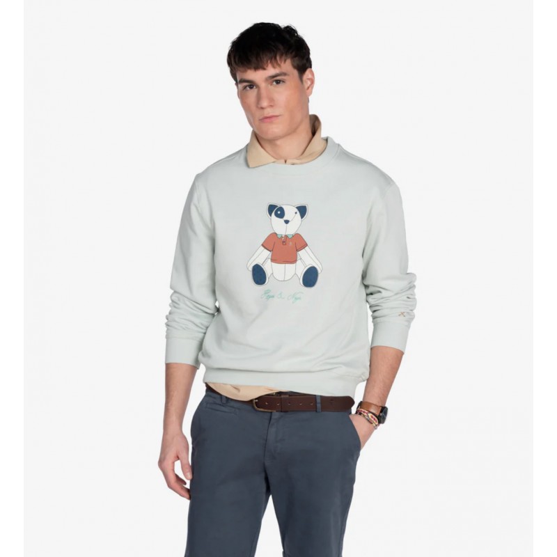 SUDADERA TEDDY LIGHT TURQUOISE