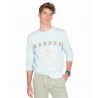 SUDADERA RETRO LIGHT TURQUOISE