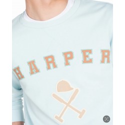 SUDADERA RETRO LIGHT TURQUOISE