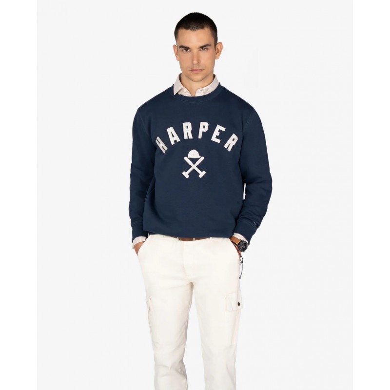 SUDADERA NEW ENGLAND NAVY BLUE