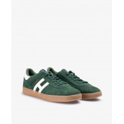 SNEAKER HAMPTONS SUEDE GREEN BOTTLE