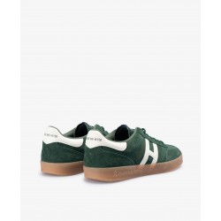 SNEAKER HAMPTONS SUEDE GREEN BOTTLE