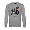 SUDADERA MOTORBIKE DOGS GRIS