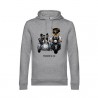 SUDADERA MOTORBIKE DOGS GRIS