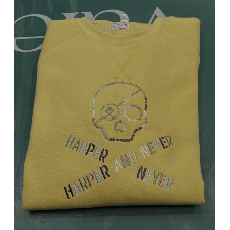 SUDADERA SKULL OCHRE YELLOW