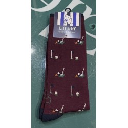CALCETINES GOLF BURDEOS