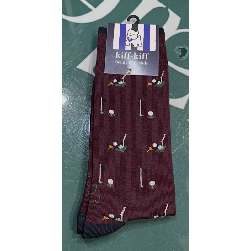 CALCETINES GOLF BURDEOS