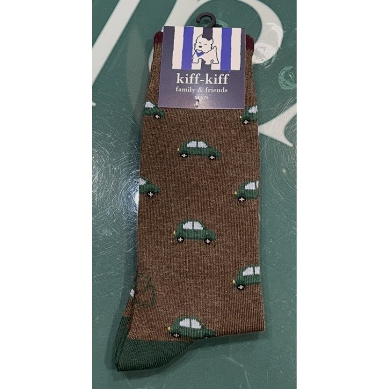 CALCETINES COCHES MARRON