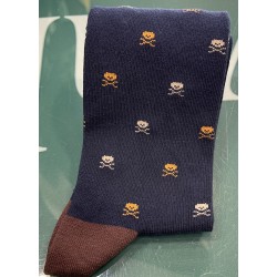 CALCETINES CALAVERAS AZUL...