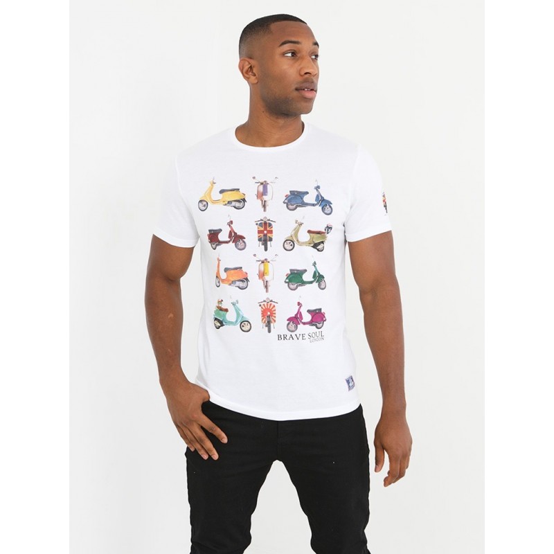 CAMISETA VESPAS BLANCA