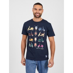 CAMISETA VESPAS AZUL MARINO