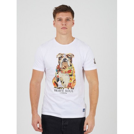 CAMISETA DOG COLLAGE BLANCA