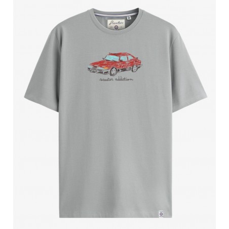 CAMISETA COCHE GRIS CLARO