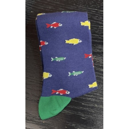 CALCETINES PECES AZUL