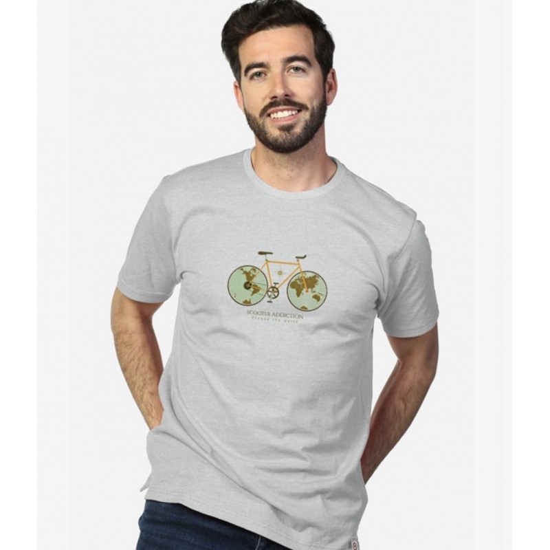 CAMISETA BICI GRIS