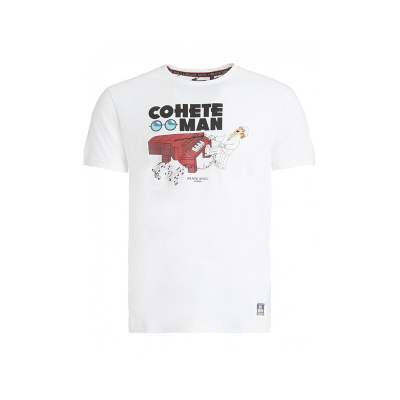 CAMISETA COHETE MAN BLANCA