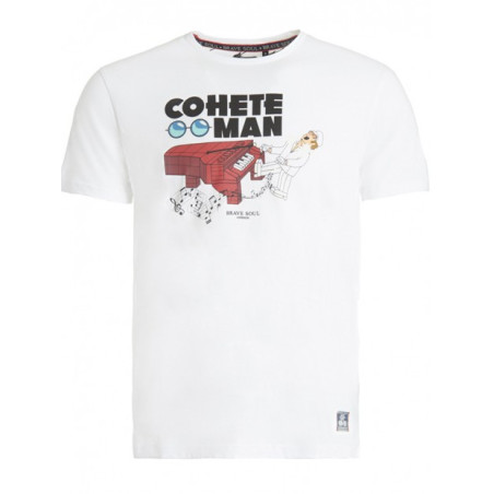 CAMISETA COHETE MAN BLANCA