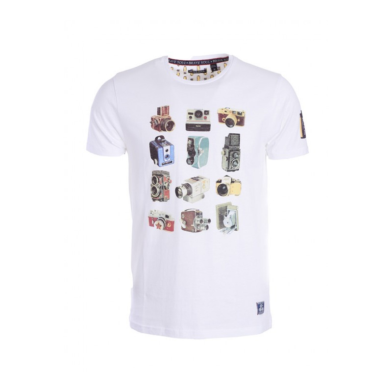 CAMISETA CAMARAS DE FOTOS BLANCA