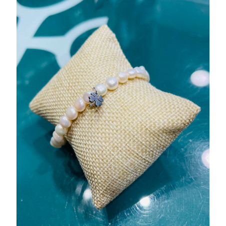 PULSERA PERLAS TRÉBOL