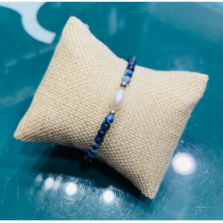 PULSERA AZUL/PERLA